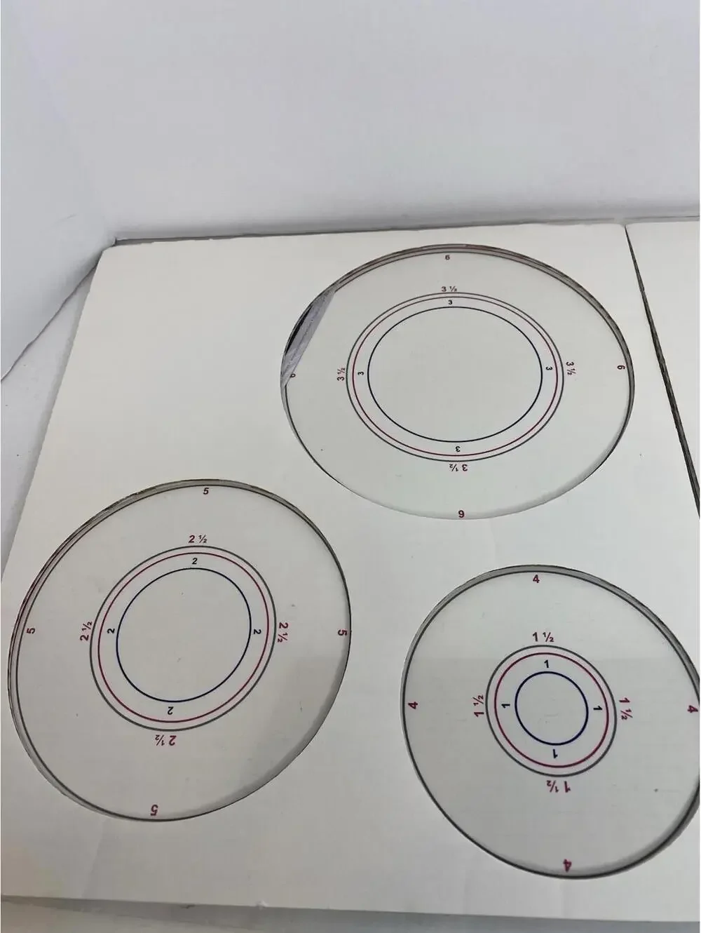 NEW Creative Memories Custom Cutting System 4 Oval & Circles Patterns Templates